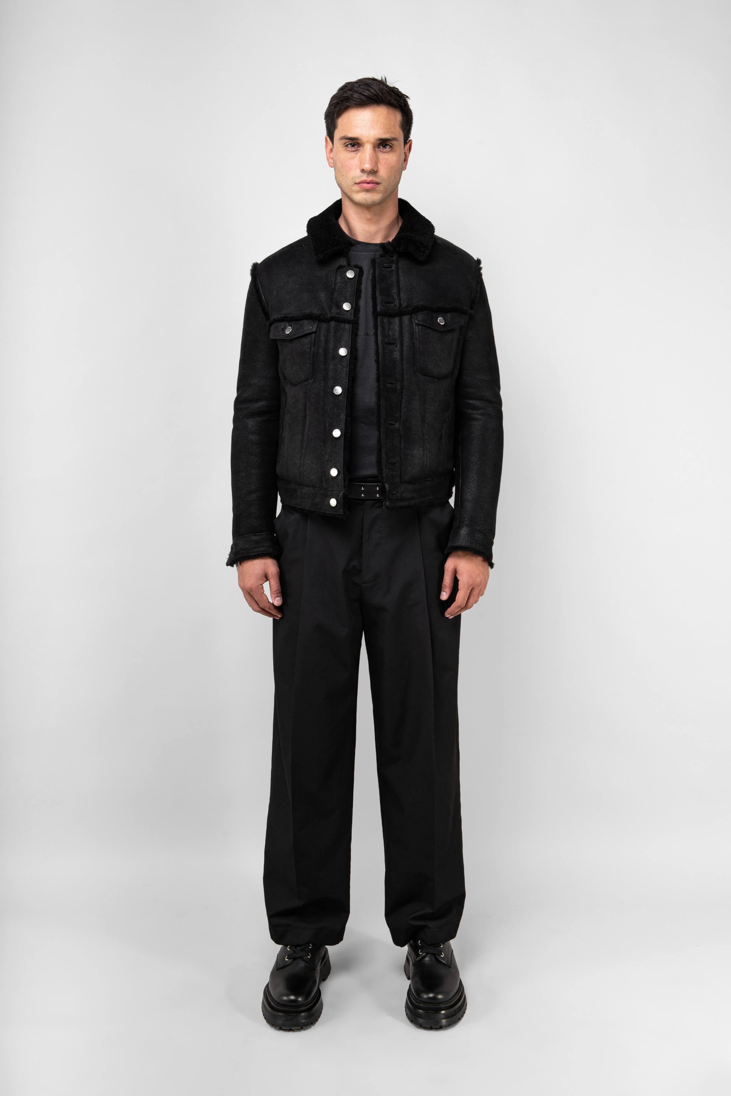 Shearling Trucker Jacket: Tall