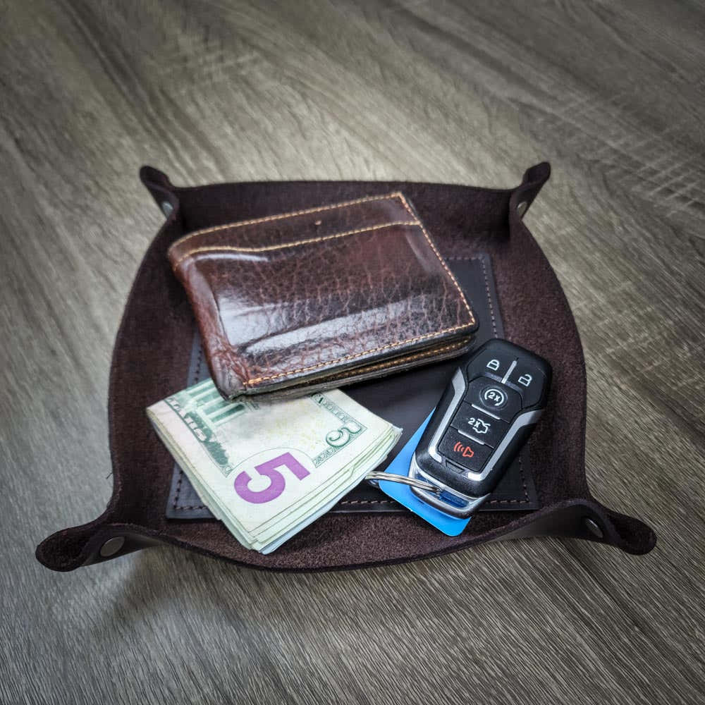 Premium Leather Valet Tray