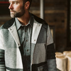 Ellis Wool Jacket | Gray Valley Plaid and Corduroy