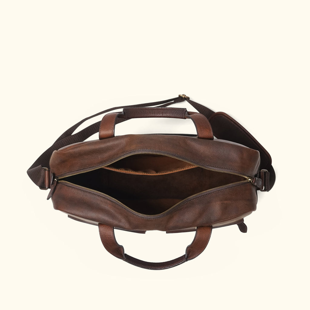 Walker Leather Pilot Bag | Vintage Oak