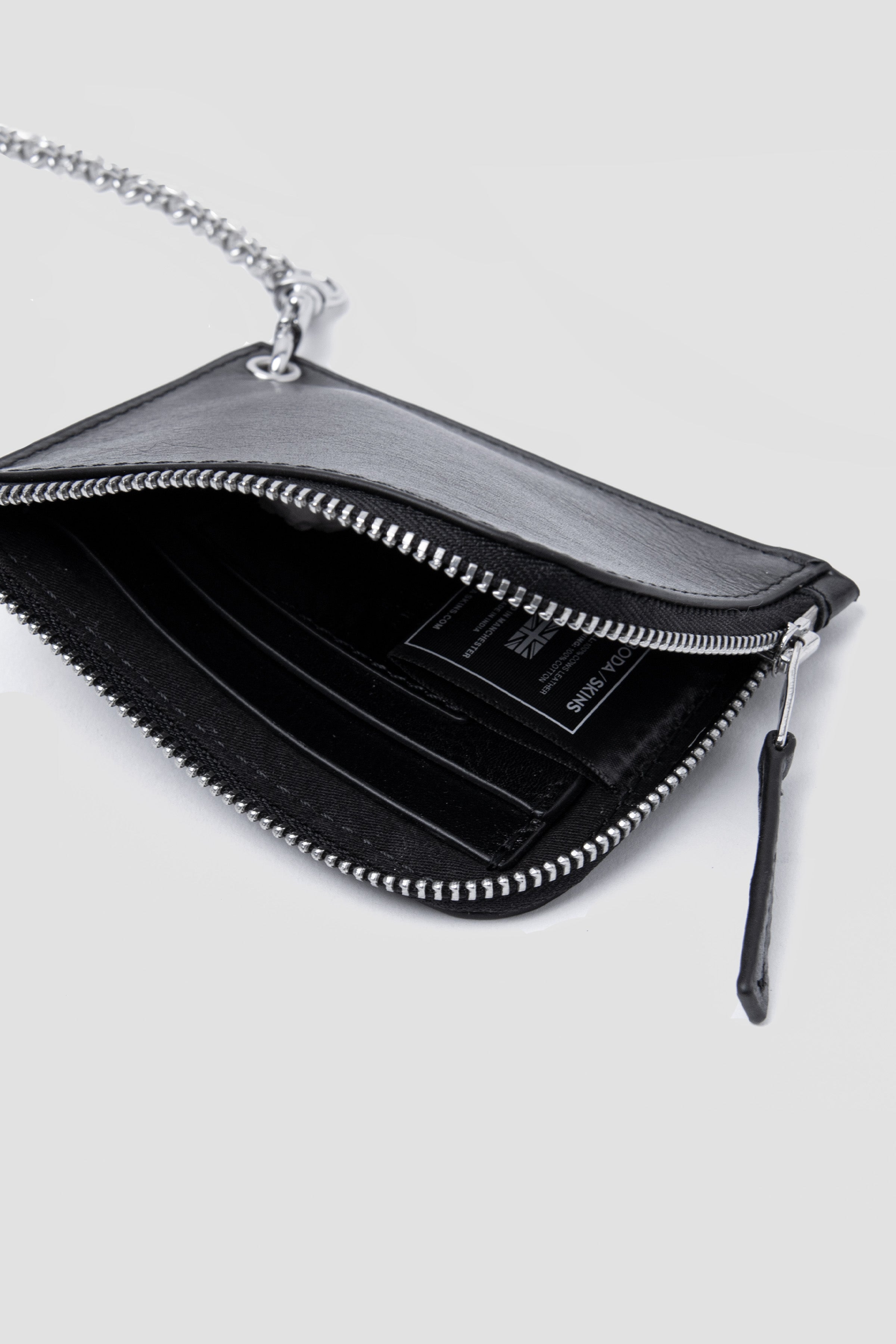 MODULAR LEATHER WALLET WITH CHAIN