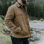 Laramie Waxed Canvas Trucker | Tobacco Tan