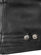 Rachel Women's Black Cafe Racer Style Leather Jacket