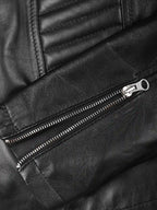 Rachel Women's Black Cafe Racer Style Leather Jacket