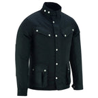 Zodiac Waxed Cotton Motorcycle Jacket Textile Biker Fashion