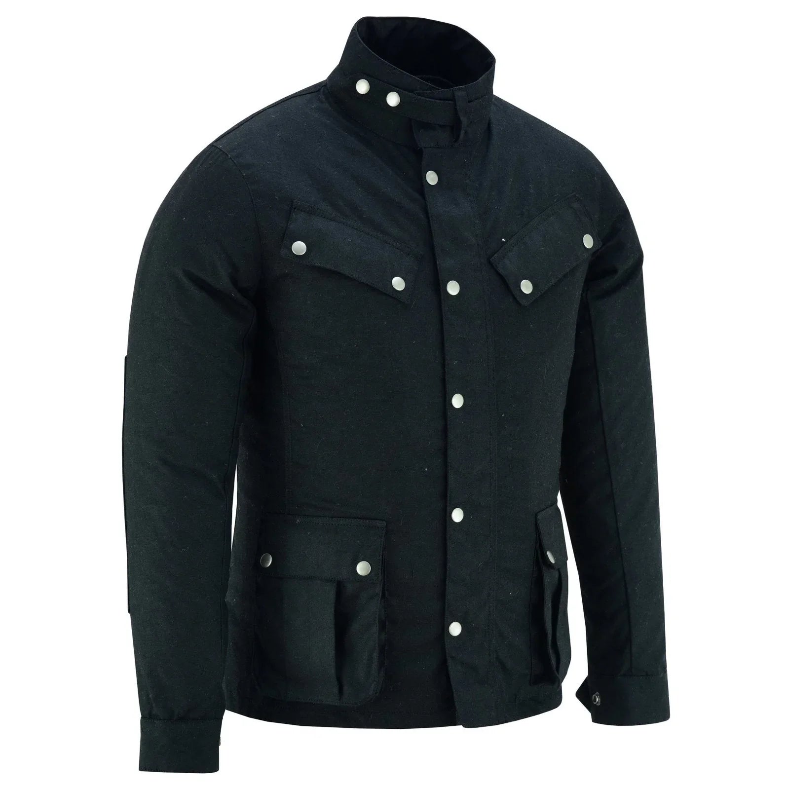 Zodiac Waxed Cotton Motorcycle Jacket Textile Biker Fashion