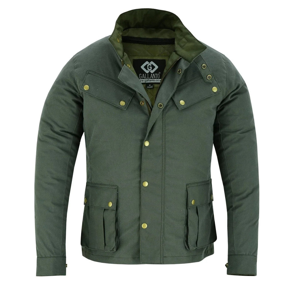 Zodiac Waxed Cotton Motorcycle Jacket Textile Biker Fashion
