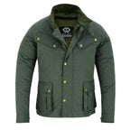 Zodiac Waxed Cotton Motorcycle Jacket Textile Biker Fashion
