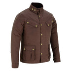 Zodiac Waxed Cotton Motorcycle Jacket Textile Biker Fashion