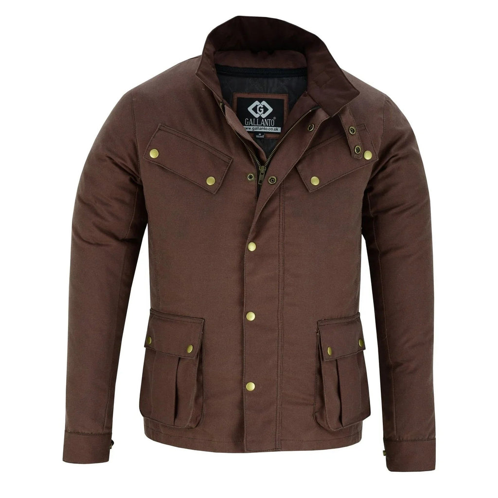 Zodiac Waxed Cotton Motorcycle Jacket Textile Biker Fashion