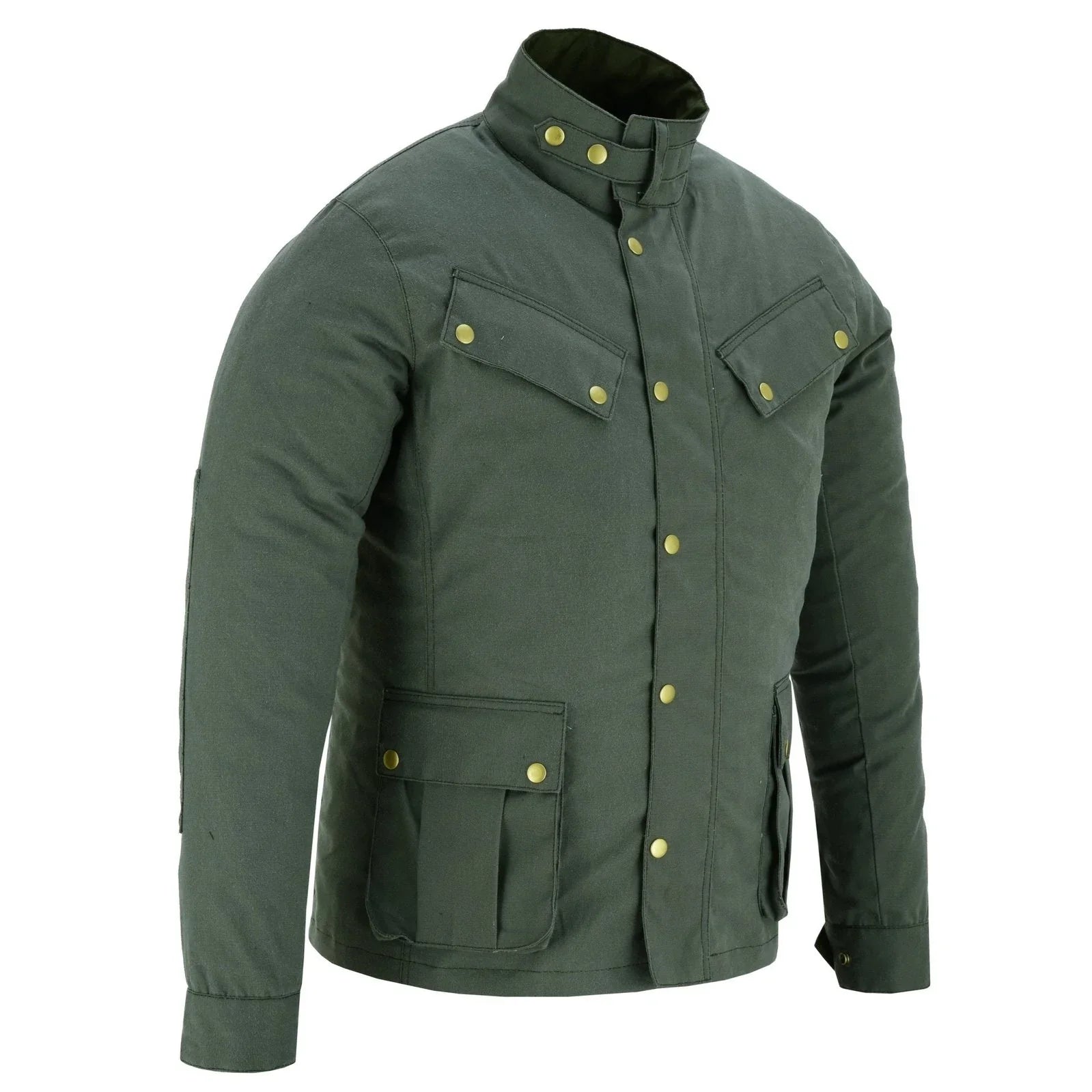 Zodiac Waxed Cotton Motorcycle Jacket Textile Biker Fashion