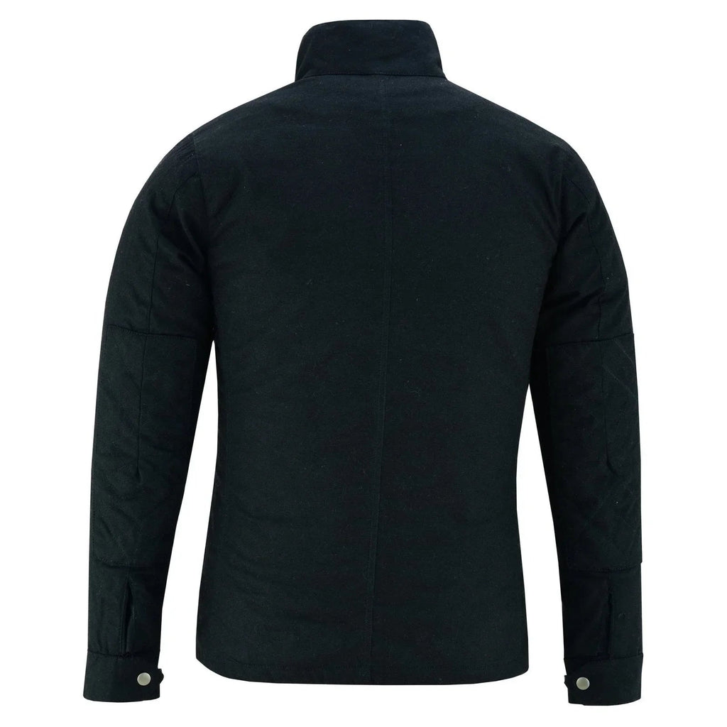 Zodiac Waxed Cotton Motorcycle Jacket Textile Biker Fashion