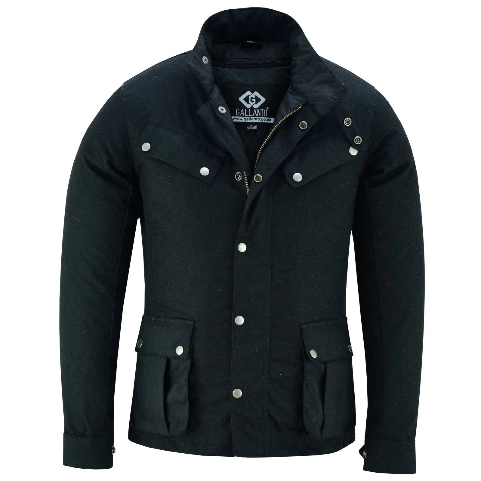 Zodiac Waxed Cotton Motorcycle Jacket Textile Biker Fashion